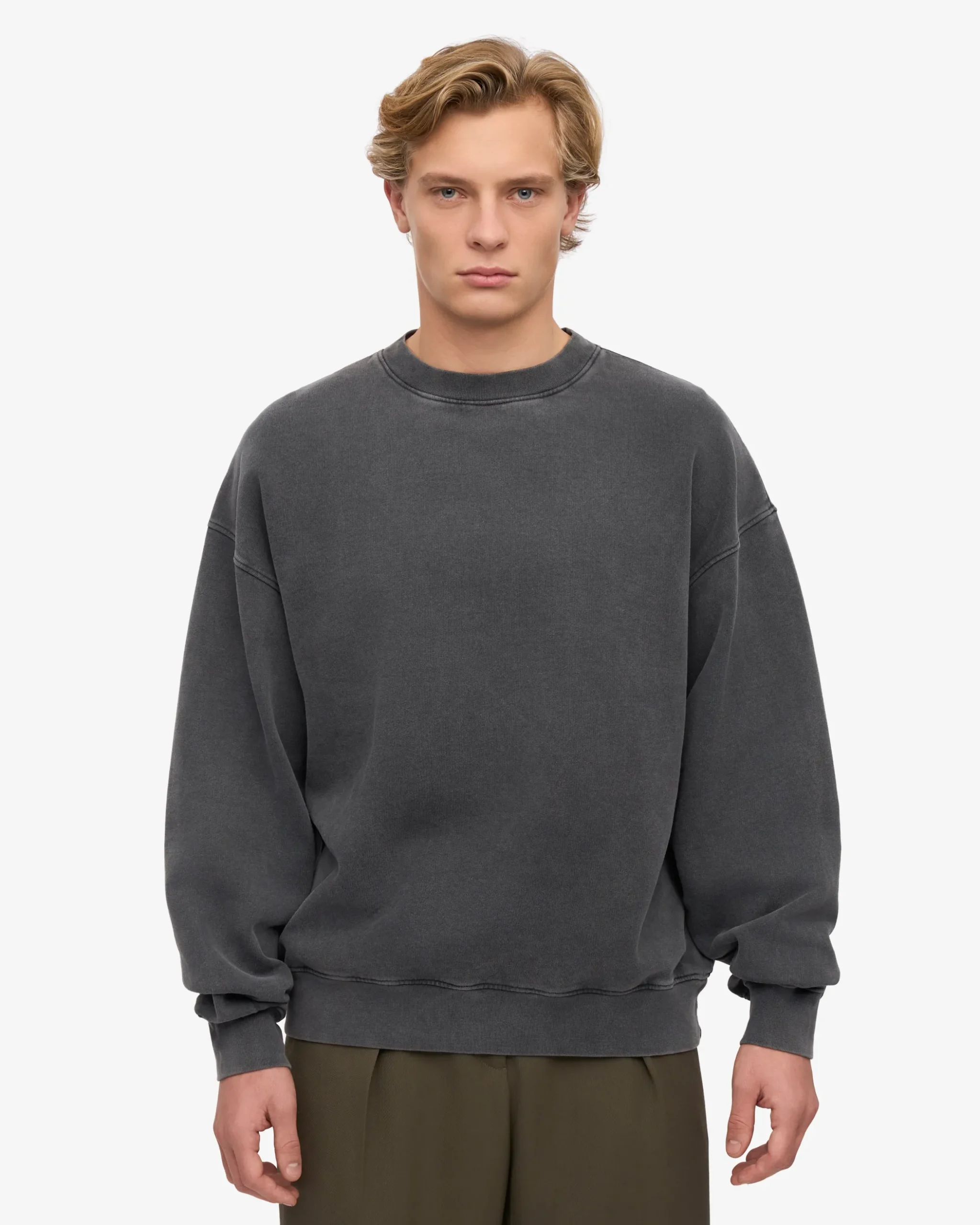 Organic Relaxed Sweatsuit - Faded Black