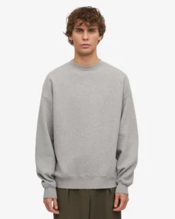 Organic Relaxed Sweatsuit - Heather Grey