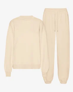 Organic Relaxed Sweatsuit - Ivory White