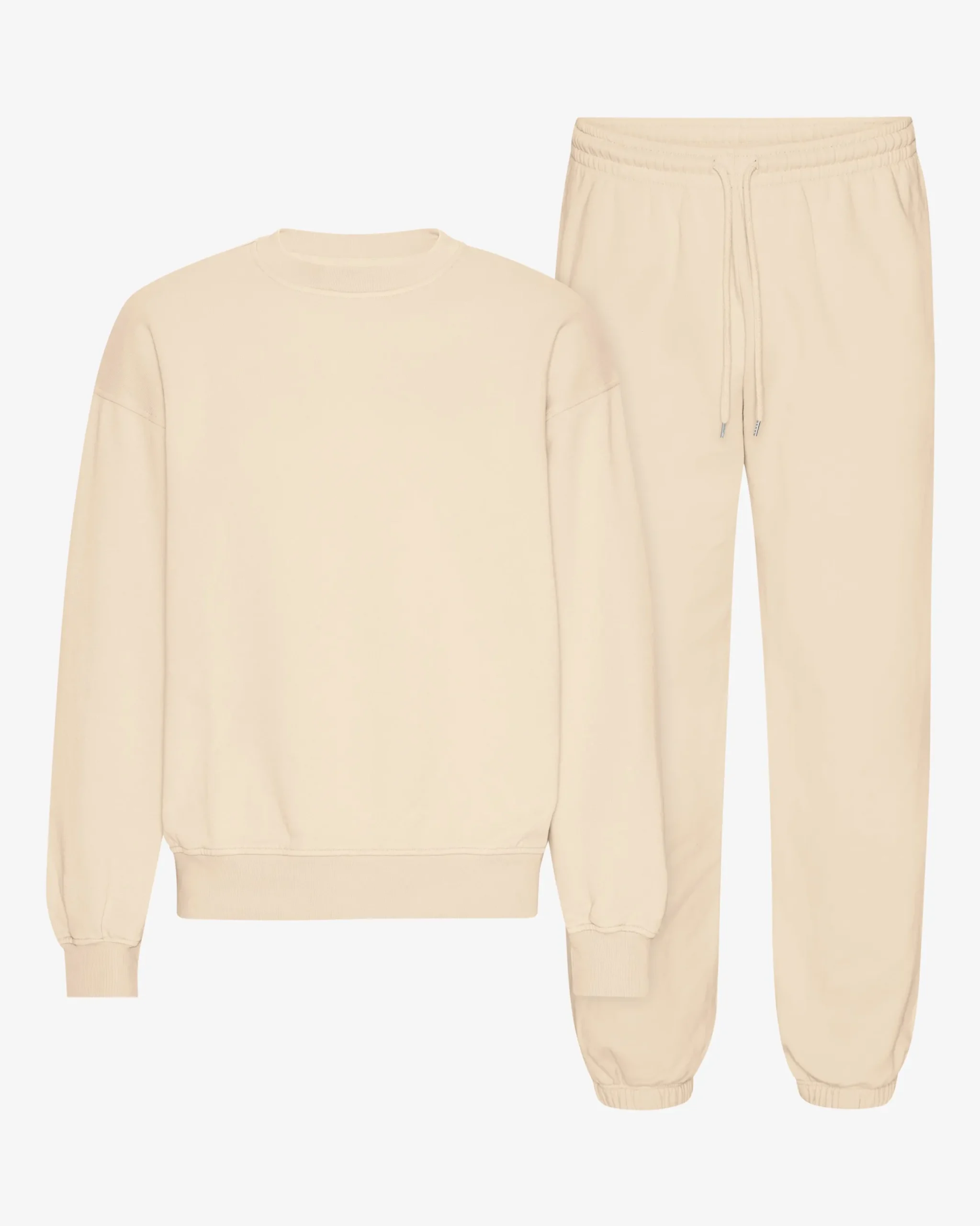 Organic Relaxed Sweatsuit - Ivory White