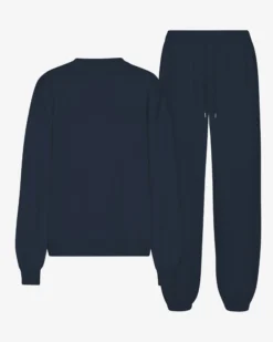 Organic Relaxed Sweatsuit - Navy Blue