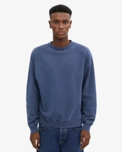 Organic Relaxed Sweatsuit - Neptune Blue