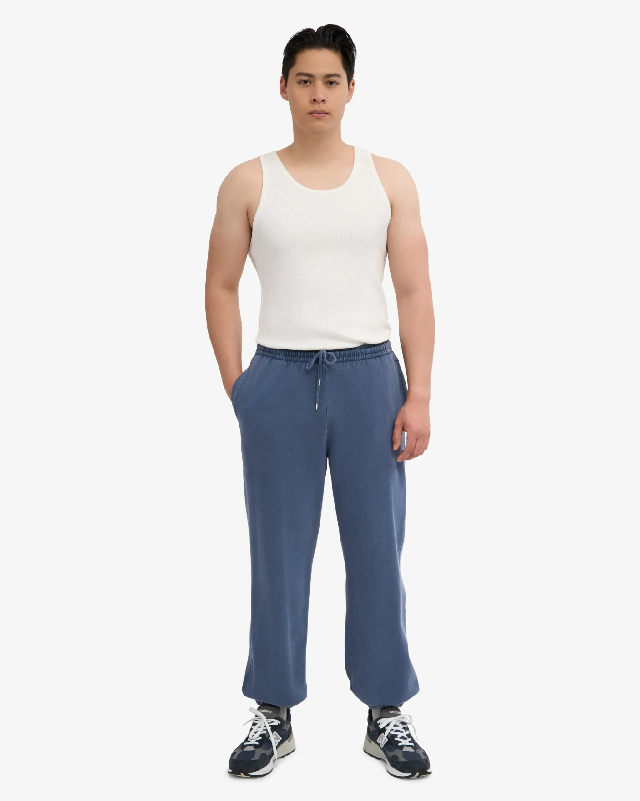 Organic Relaxed Sweatsuit - Neptune Blue