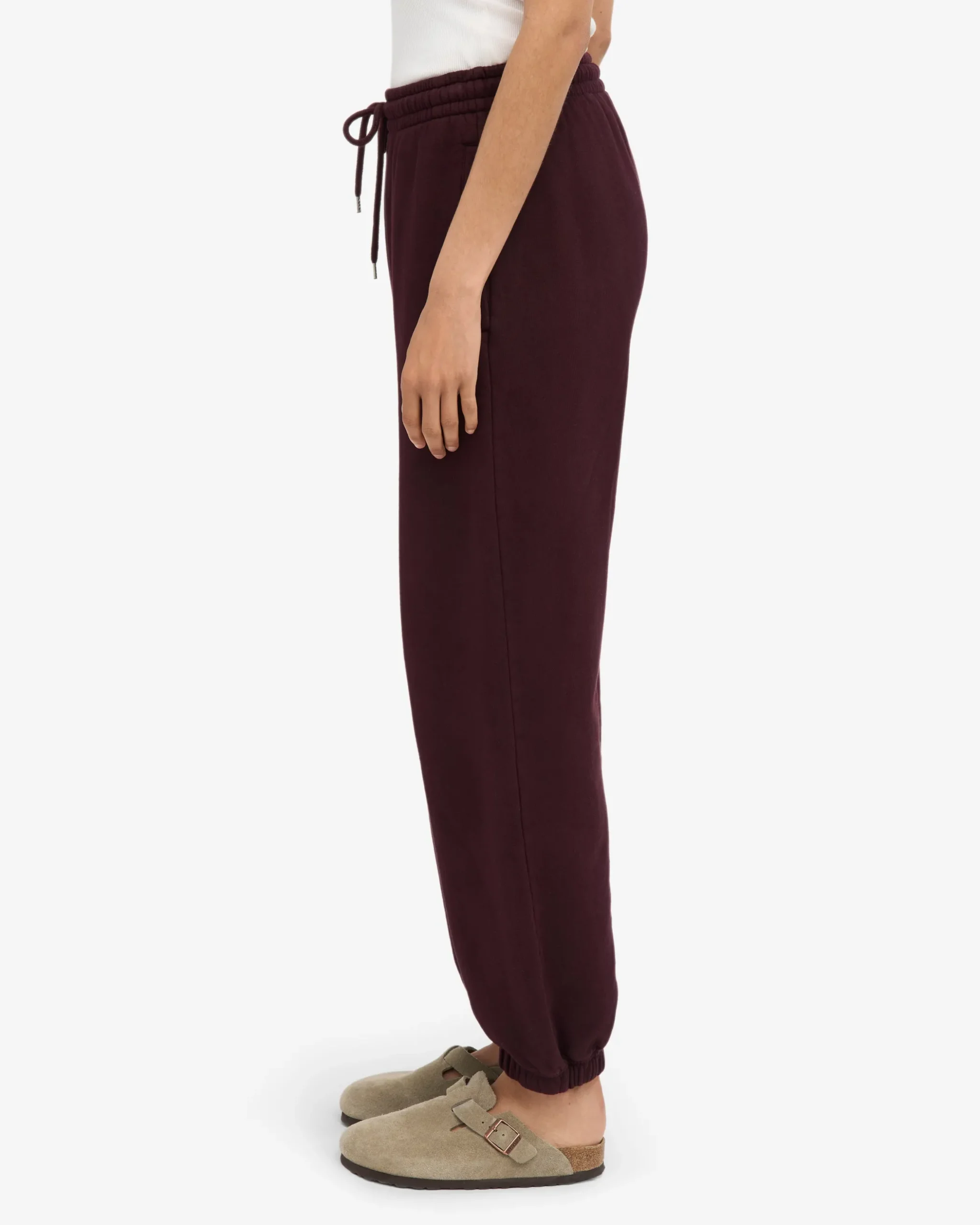 Organic Relaxed Sweatsuit - Oxblood Red