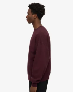 Organic Relaxed Sweatsuit - Oxblood Red
