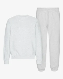 Organic Relaxed Sweatsuit - Snow Melange