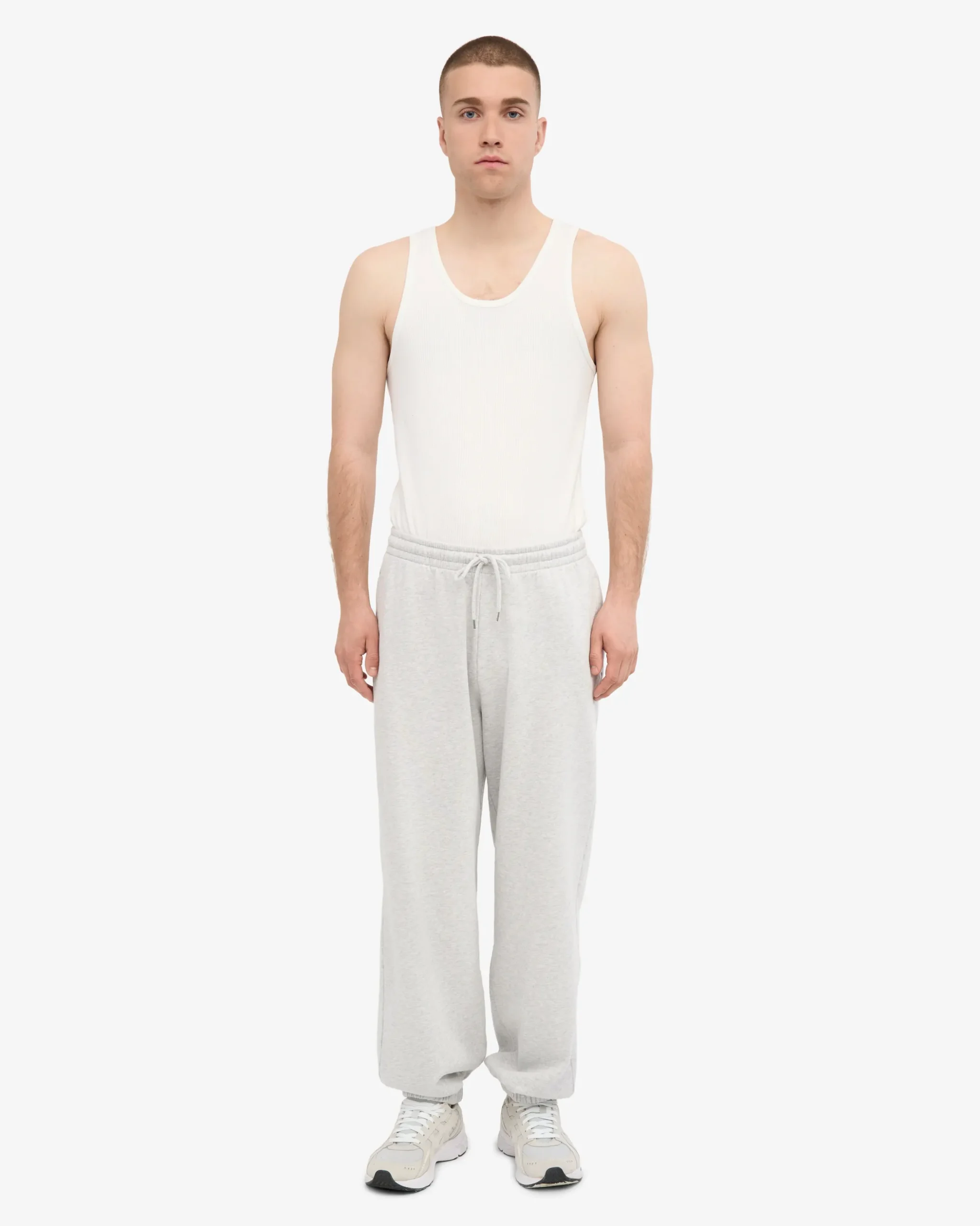 Organic Relaxed Sweatsuit - Snow Melange