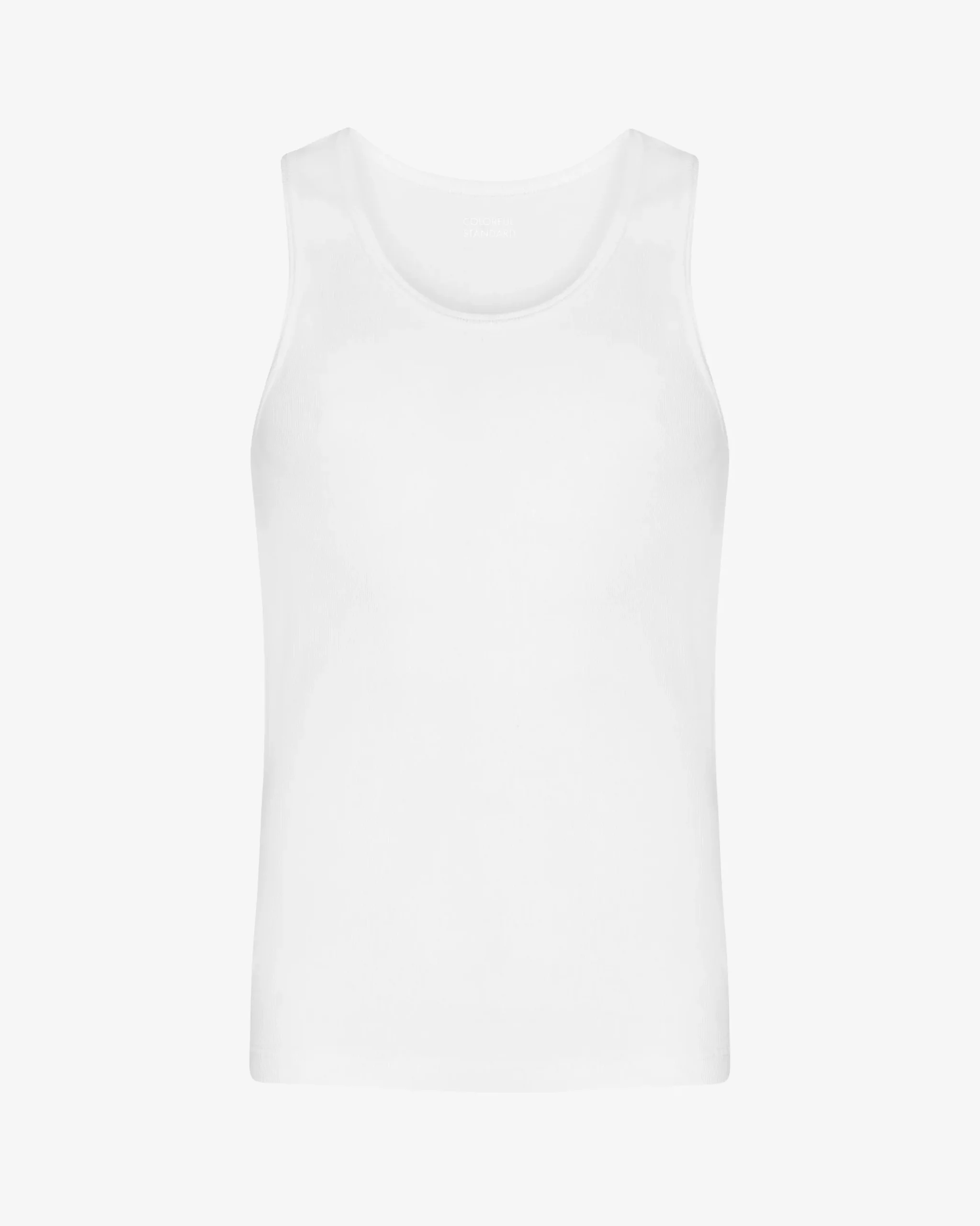Organic Rib Tank Top - Optical White