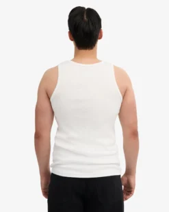 Organic Rib Tank Top - Optical White