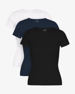 Organic Rib Tee - Mixed 04 (3-Pack)