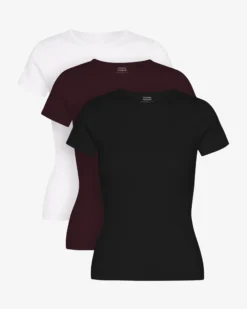 Organic Rib Tee - Mixed 02 (3-Pack)
