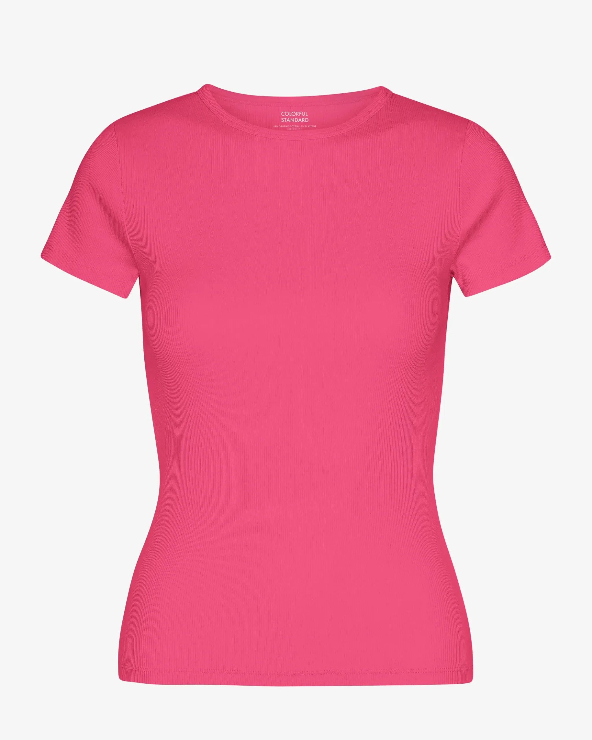 Organic Rib T-Shirt - Bubblegum Pink
