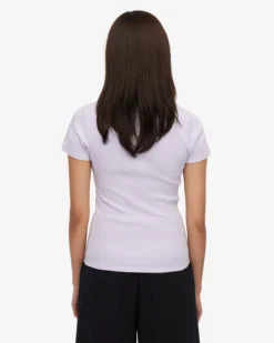 Organic Rib T-Shirt - Soft Lavender