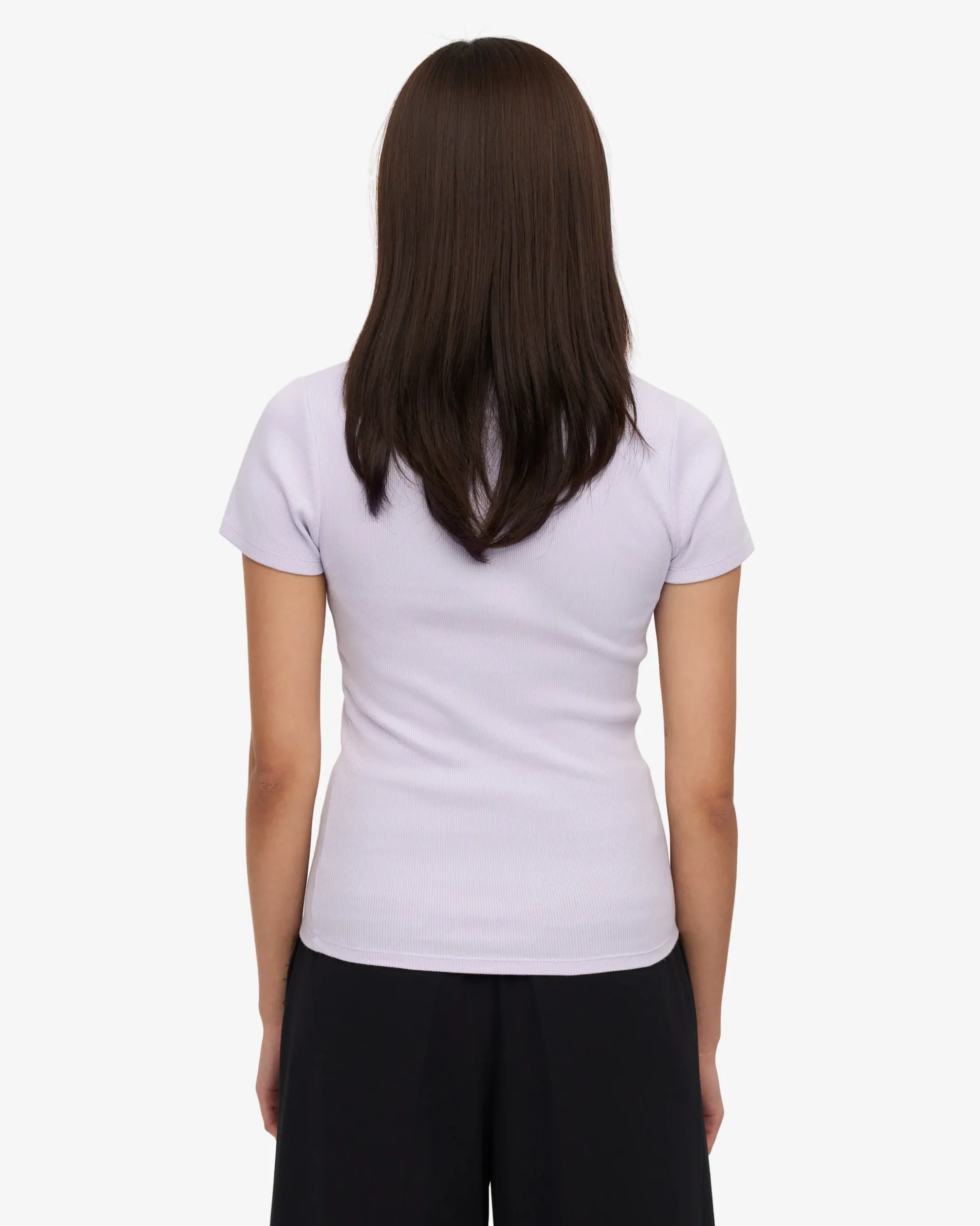 Organic Rib T-Shirt - Soft Lavender