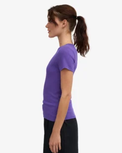 Organic Rib T-Shirt - Ultra Violet
