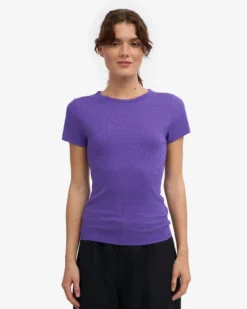 Organic Rib T-Shirt - Ultra Violet