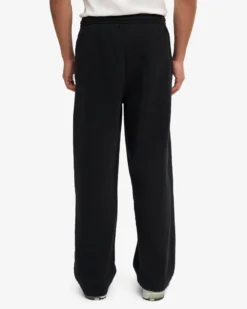 Organic Straight Leg Sweatpants - Deep Black