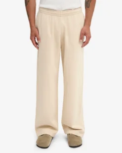 Organic Straight Leg Sweatpants - Ivory White