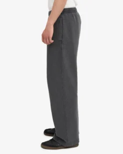 Organic Straight Leg Sweatpants - Faded Black