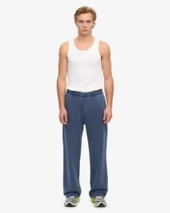 Organic Straight Leg Sweatpants - Neptune Blue