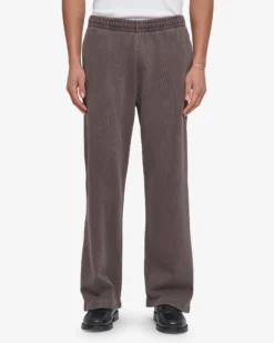 Organic Straight Leg Sweatpants - Faded Mud