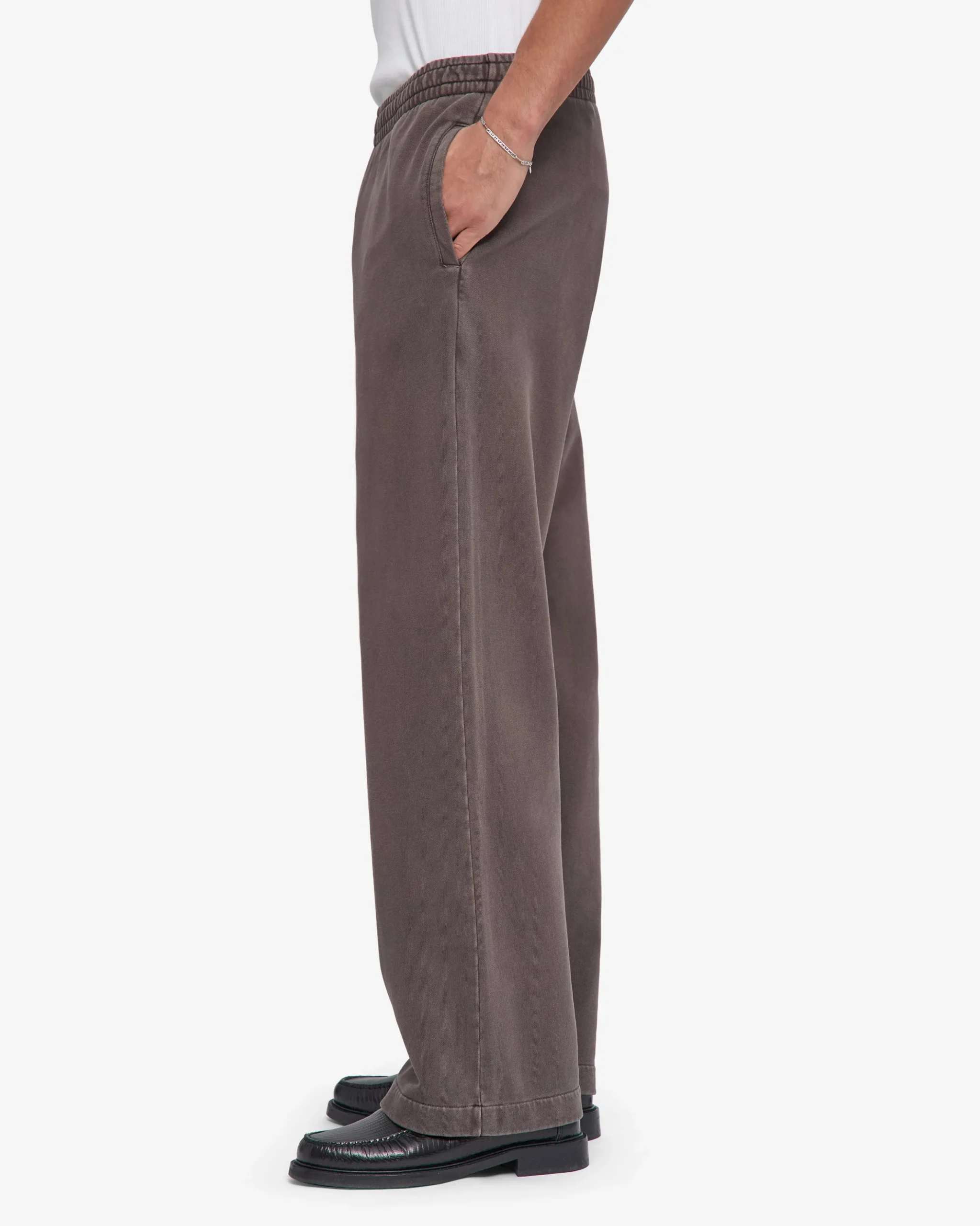 Organic Straight Leg Sweatpants - Faded Mud