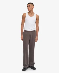 Organic Straight Leg Sweatpants - Faded Mud