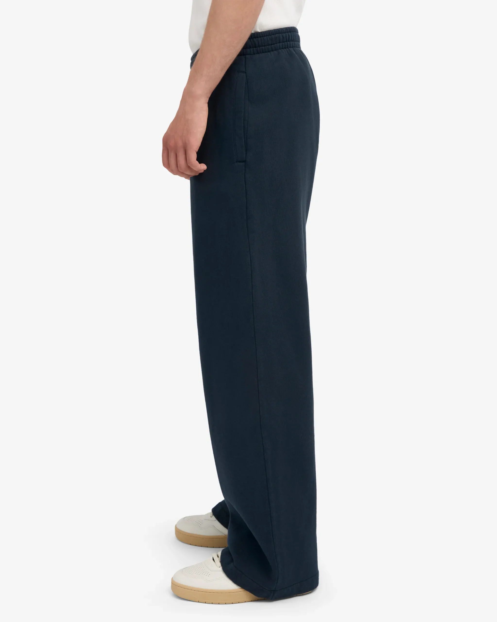 Organic Straight Leg Sweatpants - Navy Blue