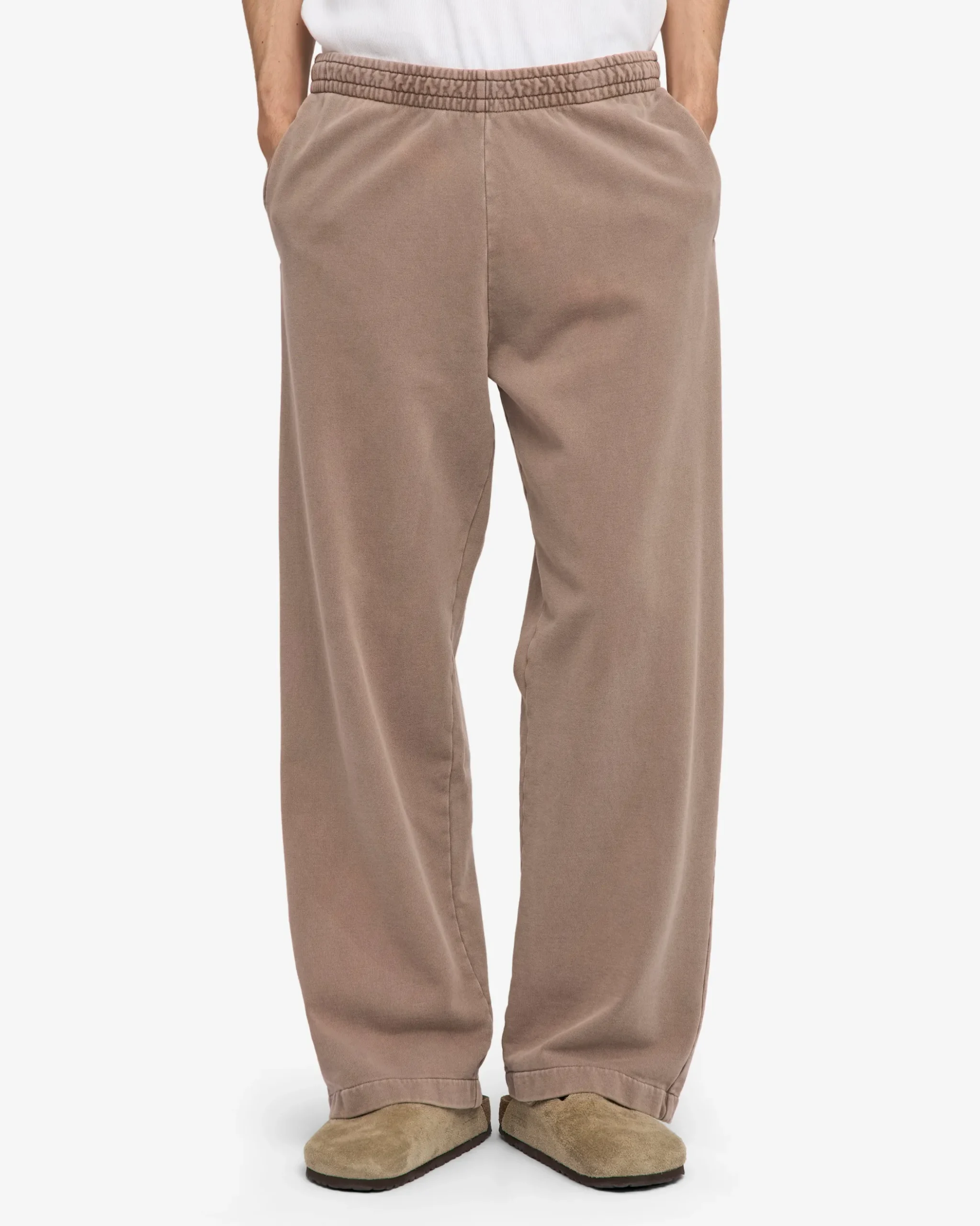 Organic Straight Leg Sweatpants - Faded Khaki
