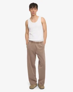 Organic Straight Leg Sweatpants - Faded Khaki
