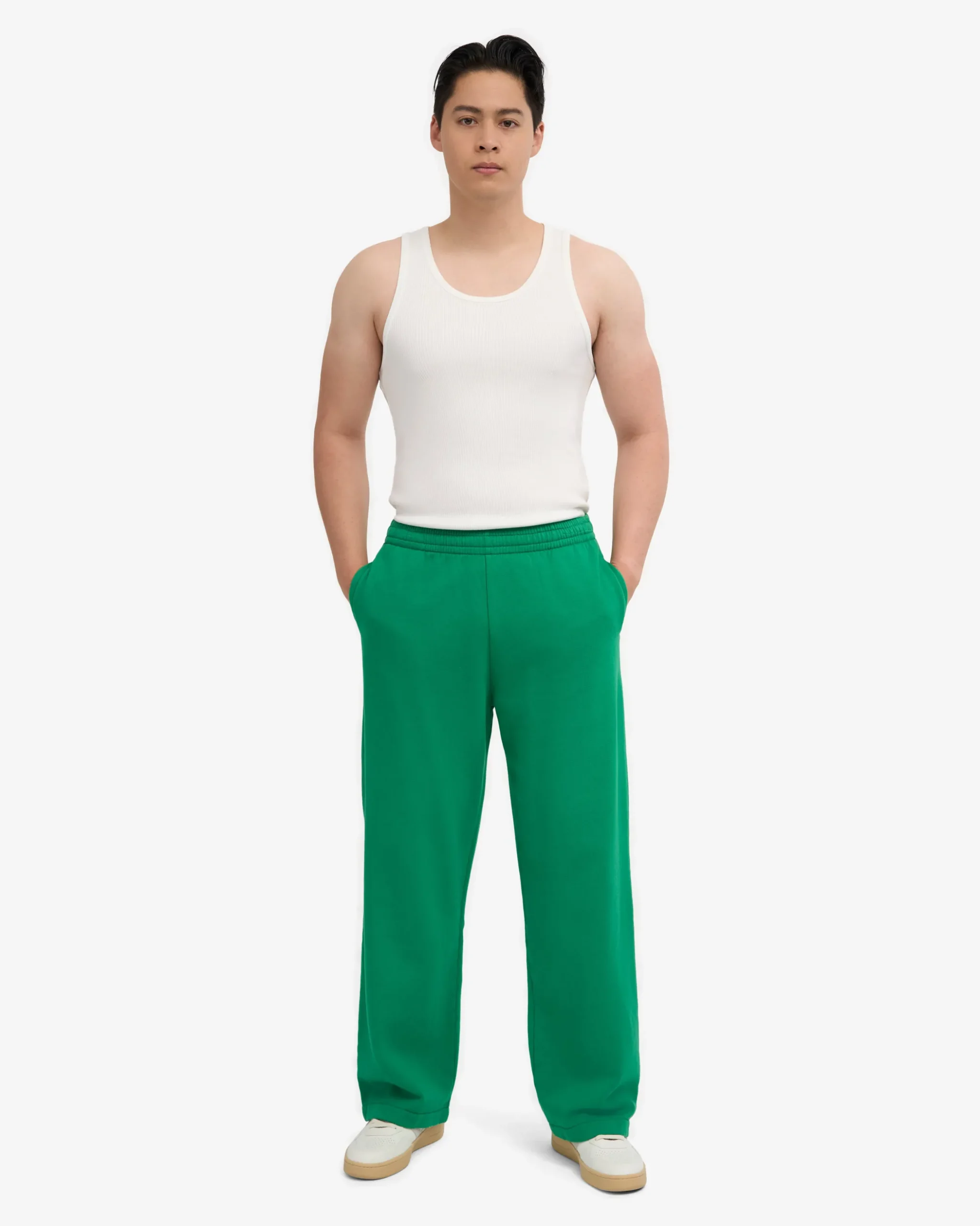 Organic Straight Leg Sweatpants - Kelly Green