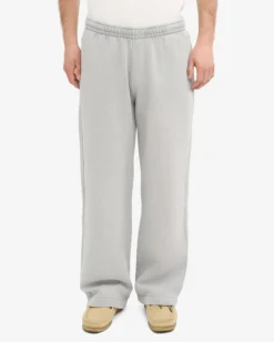 Organic Straight Leg Sweatpants - Faded Grey