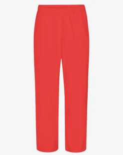 Organic Straight Leg Sweatpants - Red Tangerine