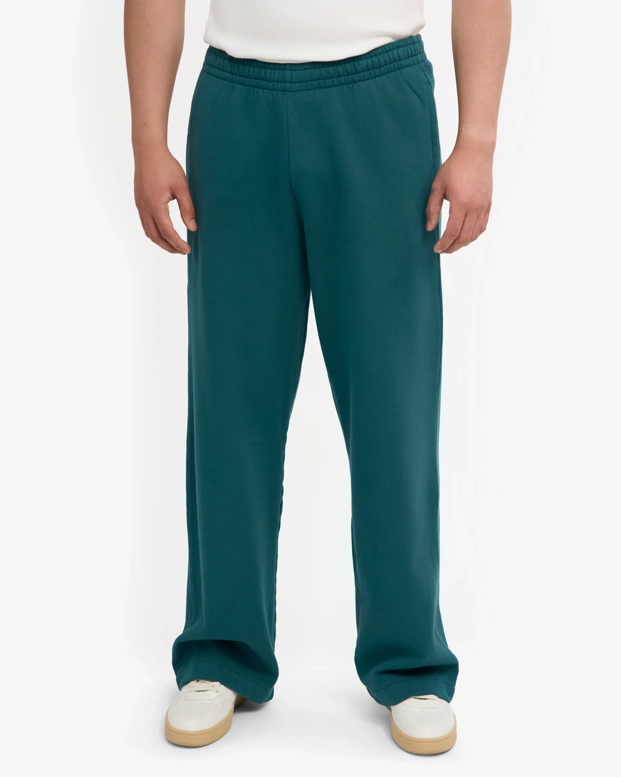 Organic Straight Leg Sweatpants - Ocean Green