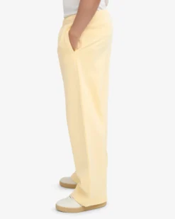 Organic Straight Leg Sweatpants - Soft Yellow