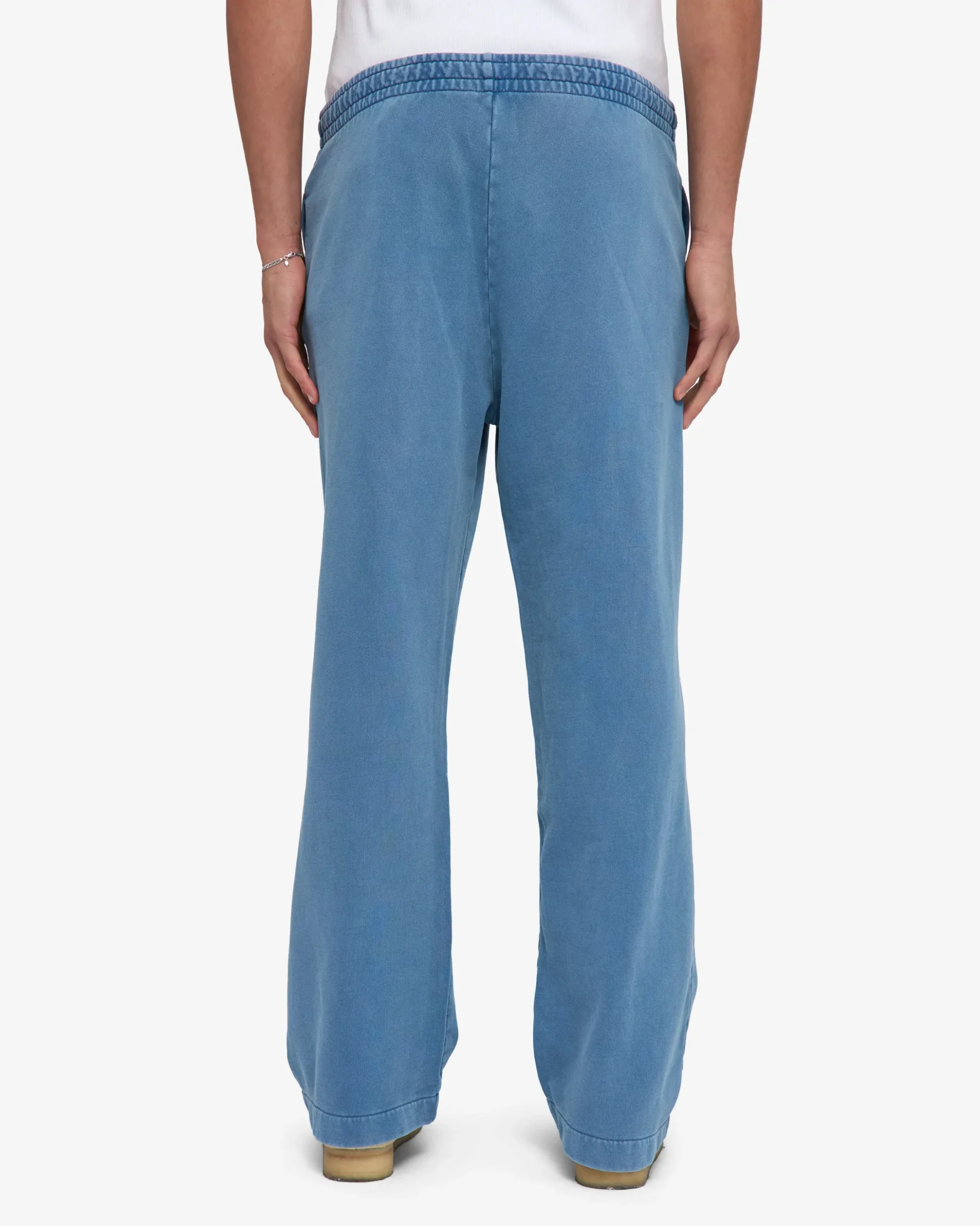 Organic Straight Leg Sweatpants - Faded Indigo