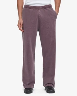 Organic Straight Leg Sweatpants - Faded Grape