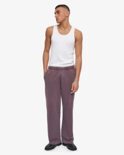 Organic Straight Leg Sweatpants - Faded Grape