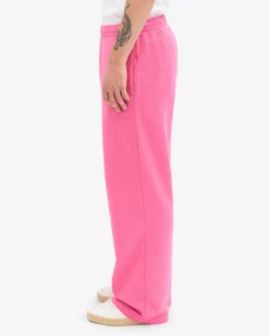 Organic Straight Leg Sweatpants - Bubblegum Pink
