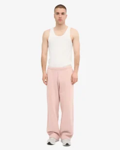 Organic Straight Leg Sweatpants - Faded Pink