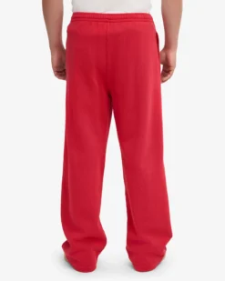 Organic Straight Leg Sweatpants - Scarlet Red