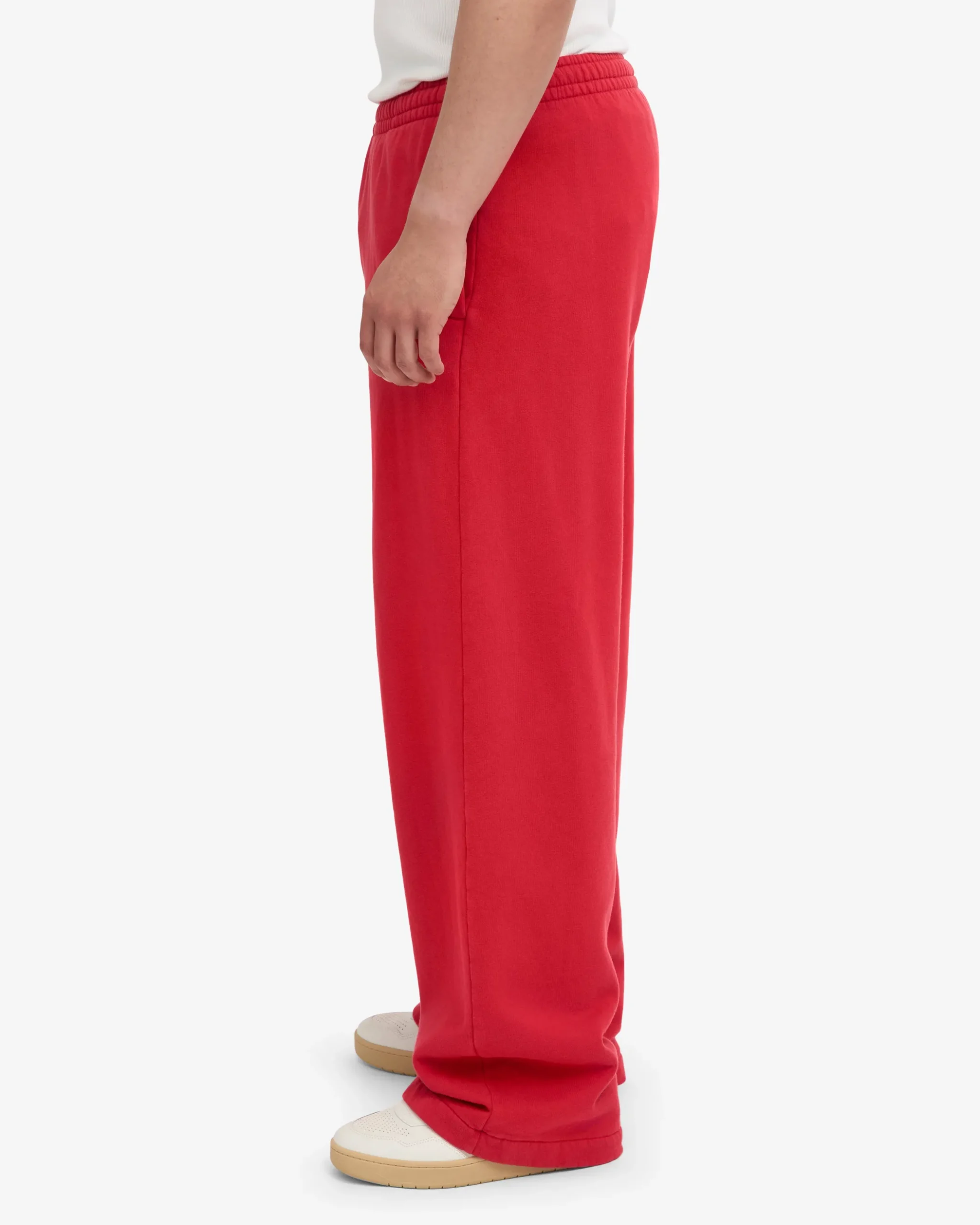 Organic Straight Leg Sweatpants - Scarlet Red