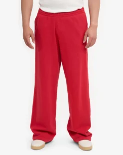 Organic Straight Leg Sweatpants - Scarlet Red