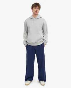 Organic Straight Leg Sweatpants - Petrol Blue