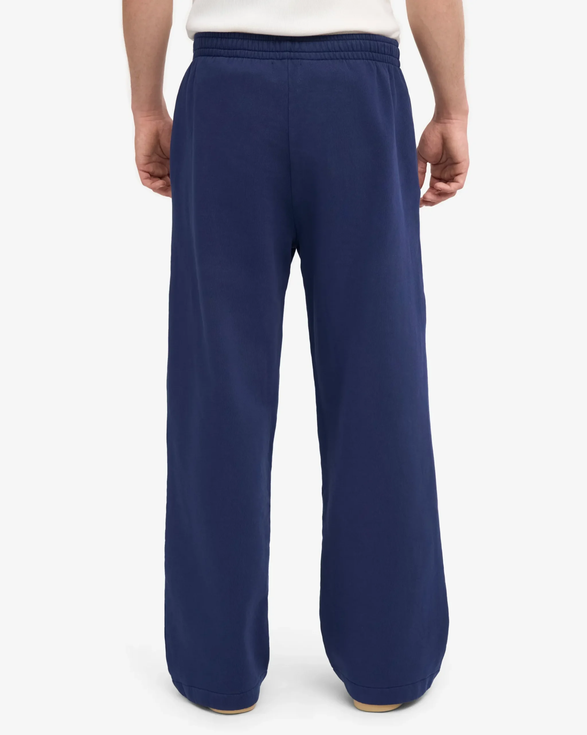 Organic Straight Leg Sweatpants - Petrol Blue