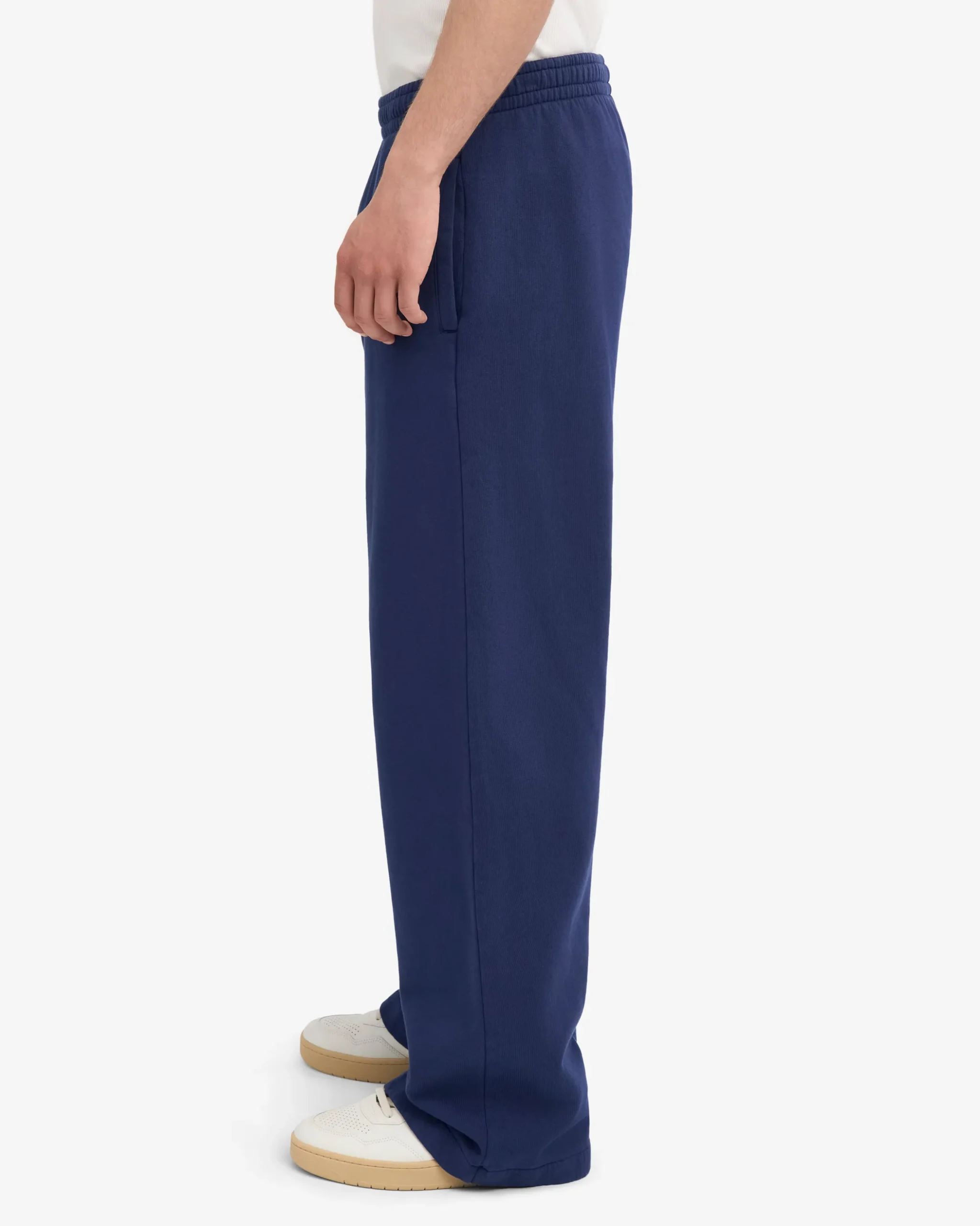 Organic Straight Leg Sweatpants - Petrol Blue