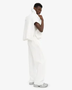 Organic Straight Leg Sweatpants - Optical White