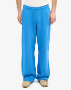Organic Straight Leg Sweatpants - Pacific Blue