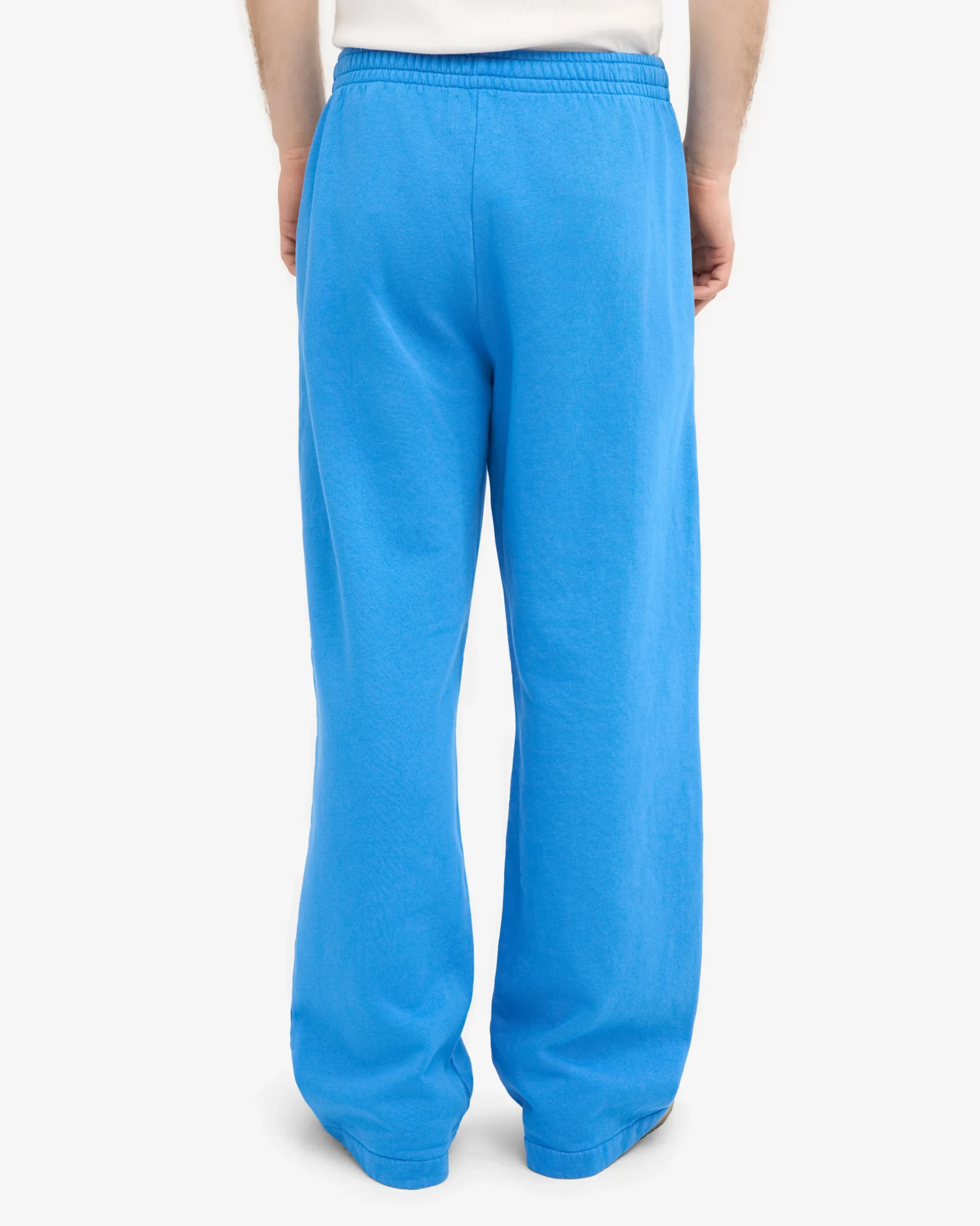Organic Straight Leg Sweatpants - Pacific Blue