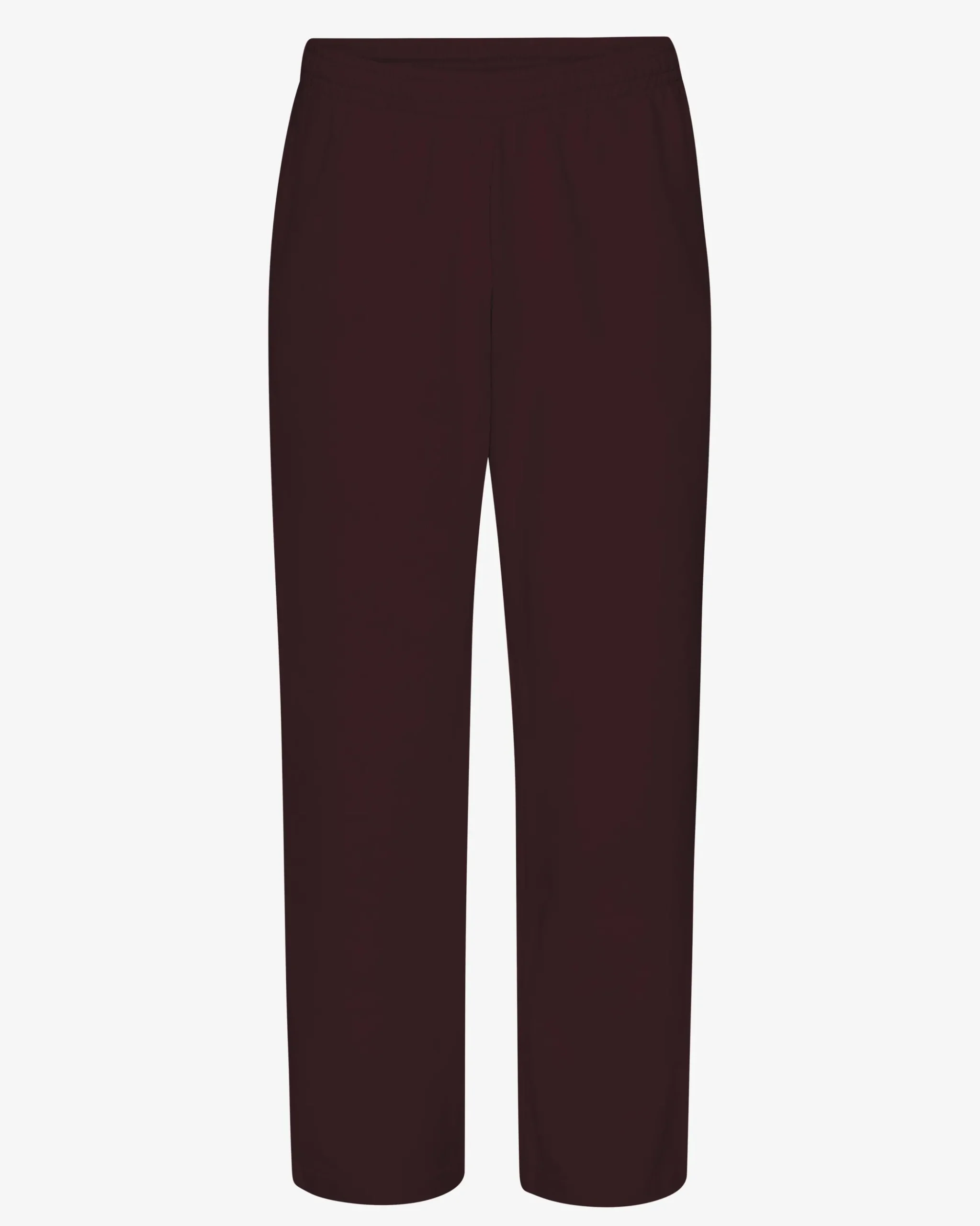 Organic Straight Leg Sweatpants - Oxblood Red